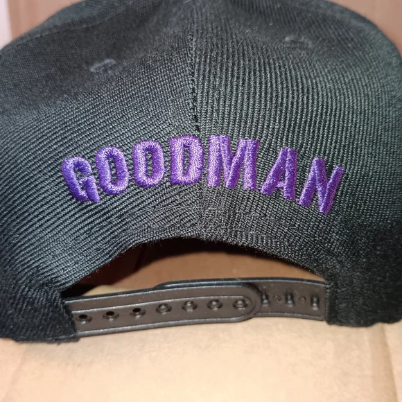 Black and Purple Globo Gym (Dodgeball) Snapback Hat - Picture 3 of 4